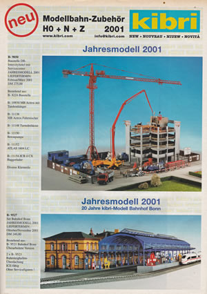 kibri catalogus katalog 2001 neuheiten