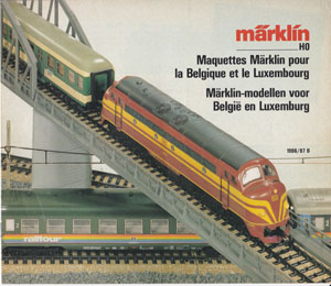 Märklin catalogus katalog België Luxemburg 1986