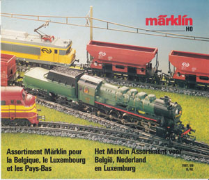 Märklin catalogus katalog België Nederland Luxemburg 1987