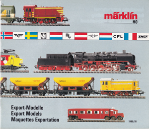 Märklin catalogus katalog export modellen 1990