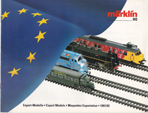 Märklin catalogus katalog export modellen 1991
