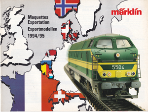 Märklin catalogus katalog export modellen 1994