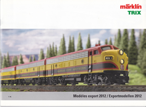 Märklin catalogus katalog export modellen 2012