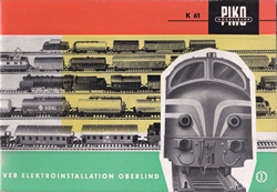 Piko DDR catalogus katalog 1961