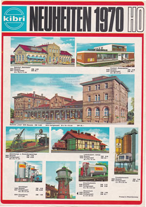 kibri catalogus katalog 1970 neuheiten