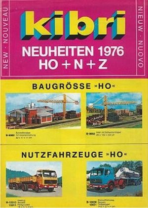 kibri catalogus katalog 1976 neuheiten