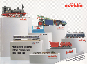 Märklin catalogus katalog 1992/93