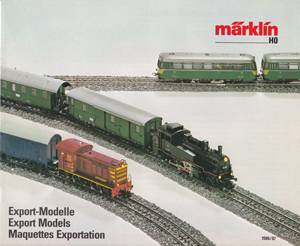 Märklin catalogus katalog export modellen 1986
